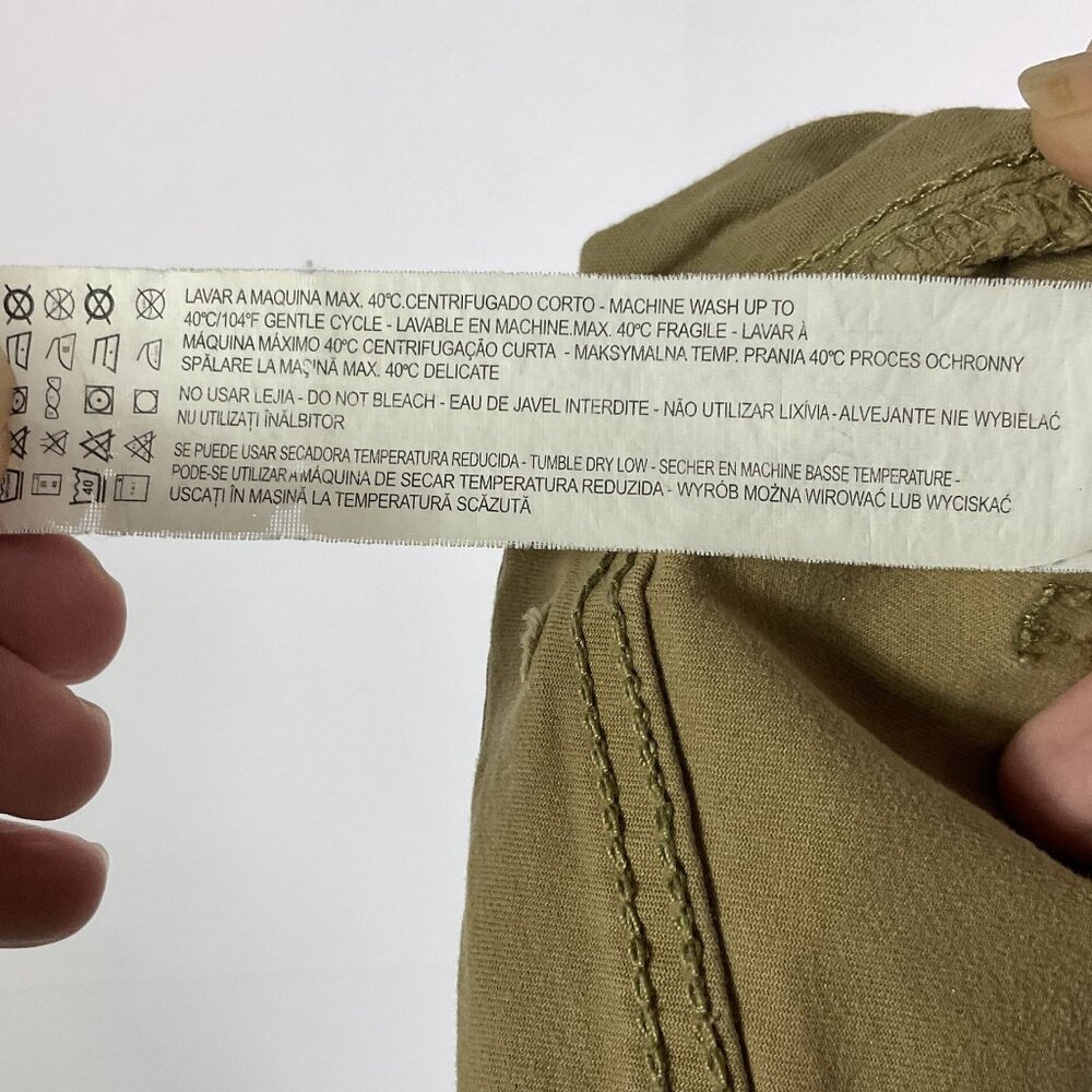 Zara Man Khaki Pants, size 31" waist, pockets, zipper/button closure, Tan - Picture 13 of 13